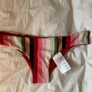 NEW Billabong Striped Bikini Bottoms Small